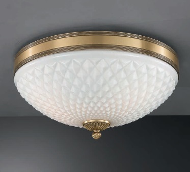 Потолочный светильник Reccagni Angelo PL 8400/3 PL. 8400/3 BRONZO ARTE BIANCO