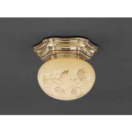 Светильник настенно-потолочный Reccagni Angelo PL. 7832/1 ORO FRANCESE DEC. ROSE