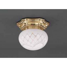 Светильник настенно-потолочный Reccagni Angelo PL. 7830/1 ORO FRANCESE BIANCO IMPERO