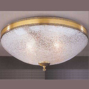 Потолочный светильник Reccagni Angelo PL. 4600/4 BRONZO ARTE VETRO TRASPARENTE