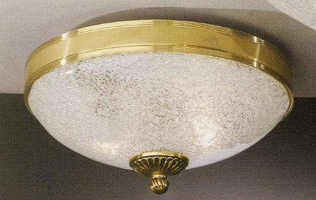 Потолочный светильник Reccagni Angelo PL. 4700/2 PL. 4700/2 ORO FRANCESE VETRO TRASPARENTE