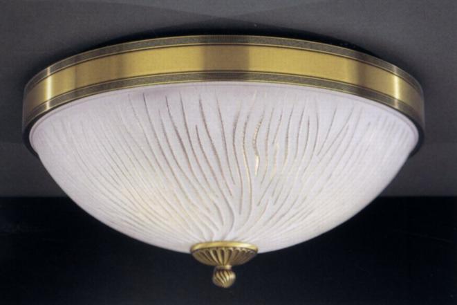 Потолочный светильник Reccagni Angelo PL. 5650/3 PL. 5650/3 BRONZO ARTE BIANCO
