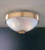 Потолочный светильник Reccagni Angelo PL. 2305/2 BRONZO ARTE VETRO SATIN