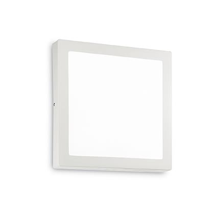 Настенно-потолочный светодиодный светильник Ideal Lux Universal AP1 24W Square Bianco 138657
