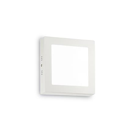 Настенно-потолочный светодиодный светильник Ideal Lux Universal AP1 12W Square Bianco 138633