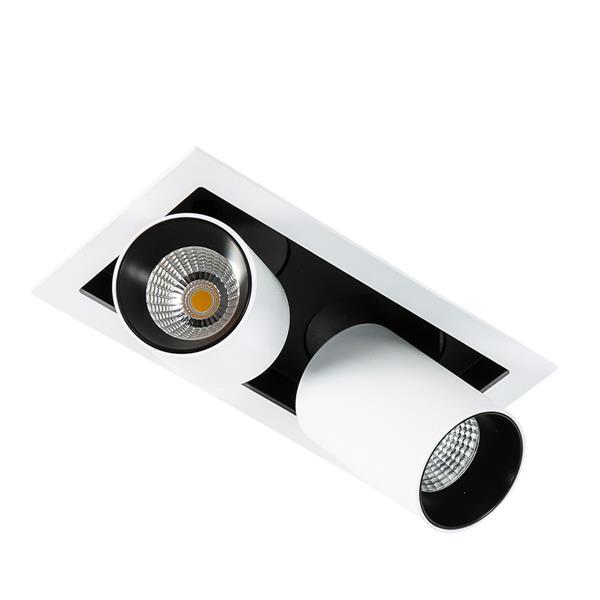 Спот Italux Mercanta Double GL7117-2/12W 4000K WH+BL