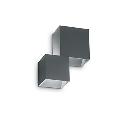 Настенный светильник Ideal Lux RUBIK AP2 ANTRACITE (187341)