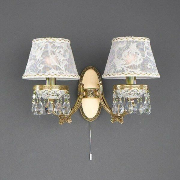 Бра Reccagni Angelo A. 7030/2 BRONZO ARTE IMPERO RICAMO + TRASP.
