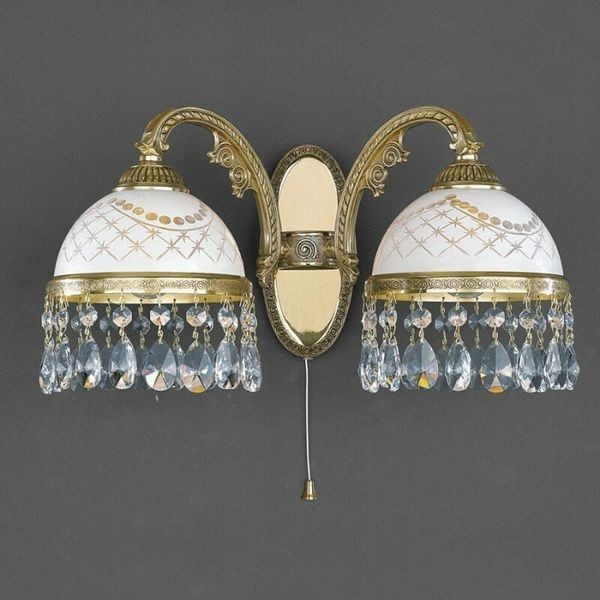 Бра Reccagni Angelo A. 7100/2 ORO FRANCESE BIANCO IMPERO + TRASP.