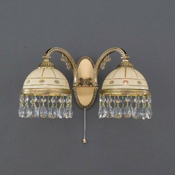 Бра Reccagni Angelo A. 7003/2 BRONZO ARTE CREMA CLASSICO + TRASP.