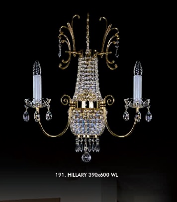 Бра хрустальная Artglass HILLARY 390x600 WL CE A2526542
