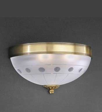 Бра RECCAGNI ANGELO A. 2304/2 BRONZO ARTE VETRO SAT. MOLATO