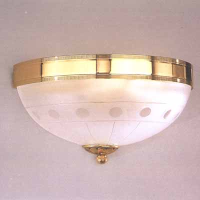Бра Reccagni Angelo A. 2334/2 ORO FRANCESE VETRO SAT. MOLATO