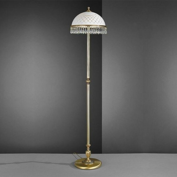 Торшер Reccagni Angelo PN. 7000/2 BRONZO ARTE BIANCO IMPERO + TRASP.