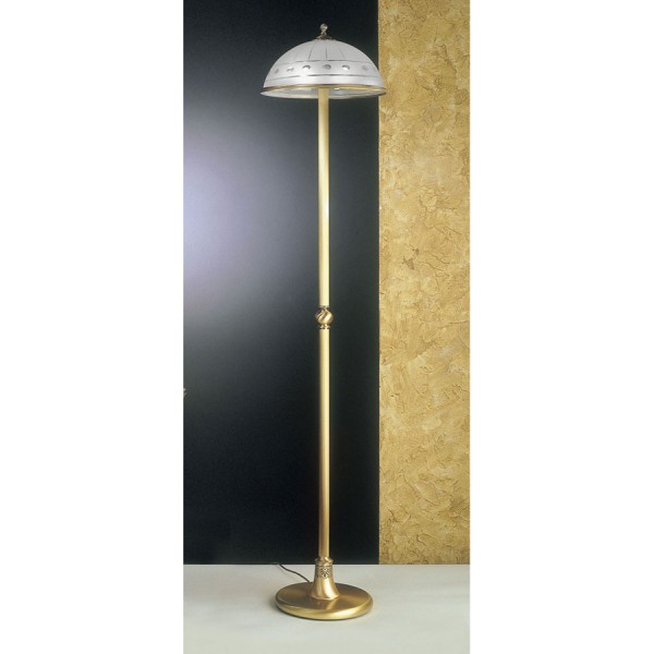 Торшер Reccagni Angelo PN. 3830/2 PN. 3830/2 BRONZO ARTE VETRO SAT. MOLATO