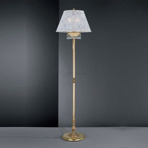 Торшер Reccagni Angelo PN. 7133/2 ORO FRANCESE CLASSICO RICAMO + TRASP.