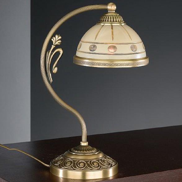 Настольная лампа Reccagni Angelo P. 7004 P BRONZO ARTE CREMA CLASSICO