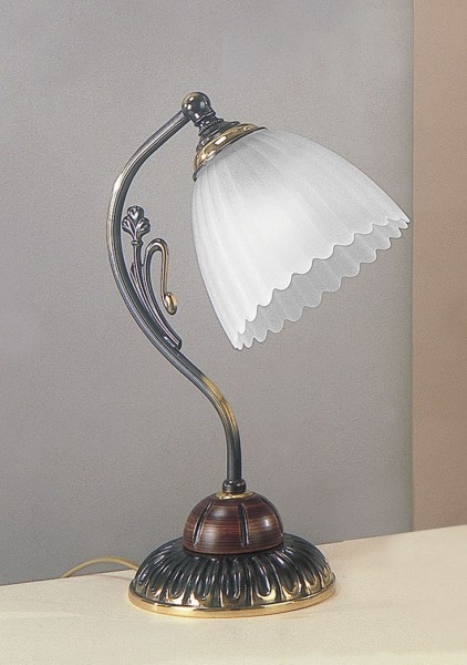 настольная лампа Reccagni Angelo P. 2510 BRONZO SF. VETRO SATIN