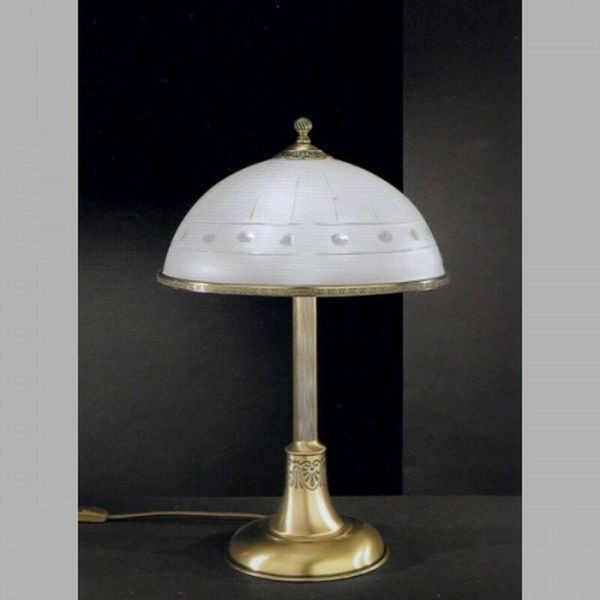 Настольная лампа Reccagni Angelo P. 650 BRONZO ARTE VETRO SAT. MOLATO