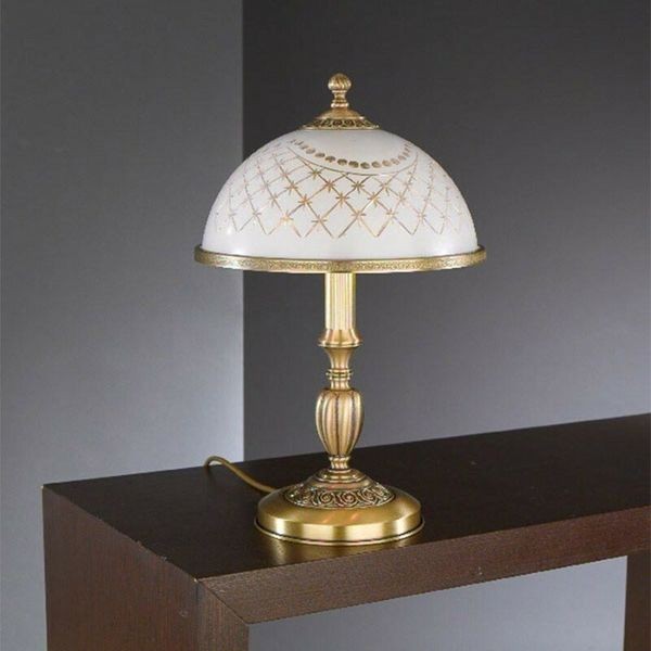 Настольная лампа Reccagni Angelo P. 7002 M BRONZO ARTE BIANCO IMPERO
