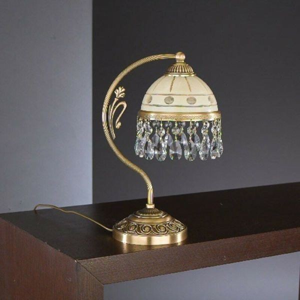 Настольная лампа Reccagni Angelo P. 7003 P BRONZO ARTE CREMA CLASSICO + TRASP.