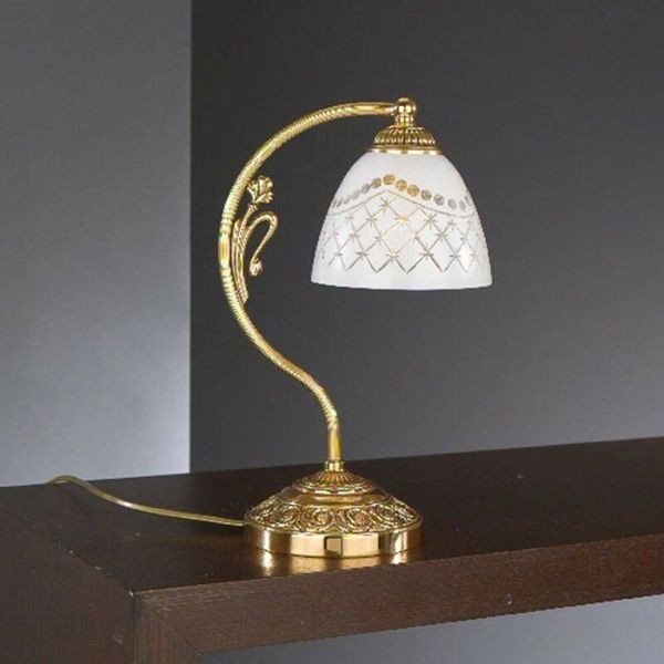 Настольная лампа Reccagni Angelo P. 7152 P ORO FRANCESE BIANCO IMPERO