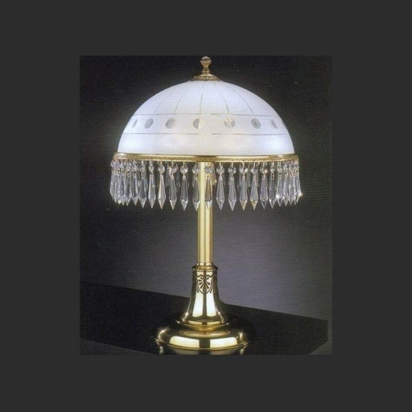 Настольная лампа Reccagni Angelo P. 751 ORO FRANCESE CRISTALLI TRASPERENTE