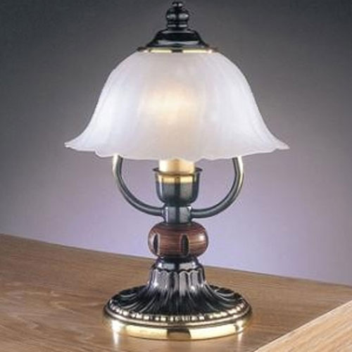 Настольная лампа Reccagni Angelo P. 2700 BRONZO SF. VETRO SATIN