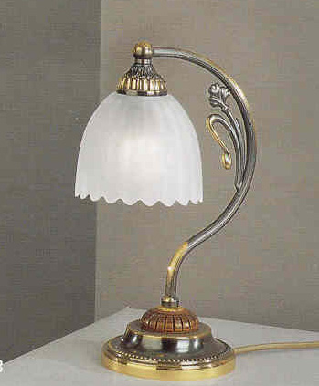 Настольная лампа Reccagni Angelo P. 3950 P. 3950 BRONZO SF. VETRO SATIN