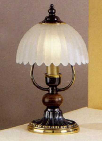 Настольная лампа RECCAGNI ANGELO P. 2805 BRONZO SF. VETRO SATIN