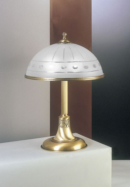 Настольная лампа RECCAGNI ANGELO P. 1830 BRONZO ARTE VETRO SAT. MOLATO