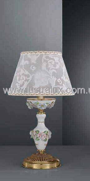 НАСТОЛЬНАЯ ЛАМПА RECCAGNI ANGELO P. 9100 P ORO FRANCESE COLORATO - RICAMO