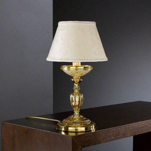 Настольная лампа Reccagni Angelo P. 6525 P ORO FRANCESE ROSE DAMASCATO