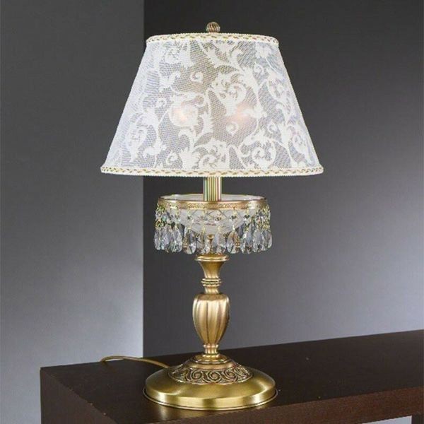 Настольная лампа Reccagni Angelo P. 7030 G BRONZO ARTE IMPERO RICAMO + TRASP.