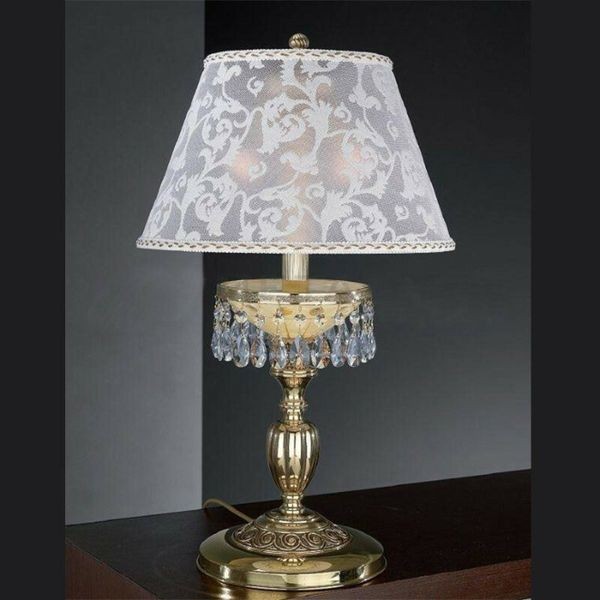 Настольная лампа Reccagni Angelo P. 7133 G ORO FRANCESE CLASSICO RICAMO + TRASP.