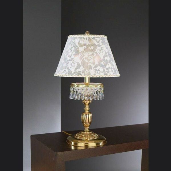 Настольная лампа Reccagni Angelo P. 7130 G ORO FRANCESE IMPERO RICAMO + TRASP.