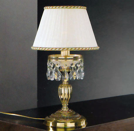 Настольная лампа Reccagni Angelo P. 6500 P ORO FRANCESE ORIENTE PLISSE + TRASP.