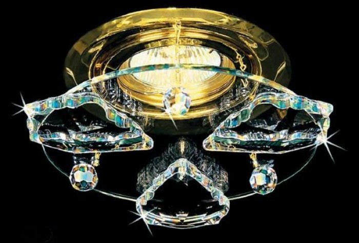 Встраиваемый светильник хрустальный Bydzov 9001 01/15-S108