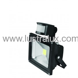 EUROELECTRIC LED COB Прожектор з датчиком руху 10W 6500K LED-FL-10(sensor)
