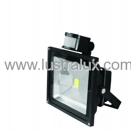 EUROELECTRIC LED COB Прожектор з датчиком руху 30W 6500K LED-FL-30(sensor)