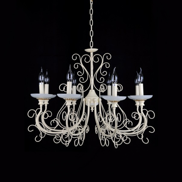 Подвесная люстра Victoria Lighting Arianna/SP8, 8 set, слоновая кость