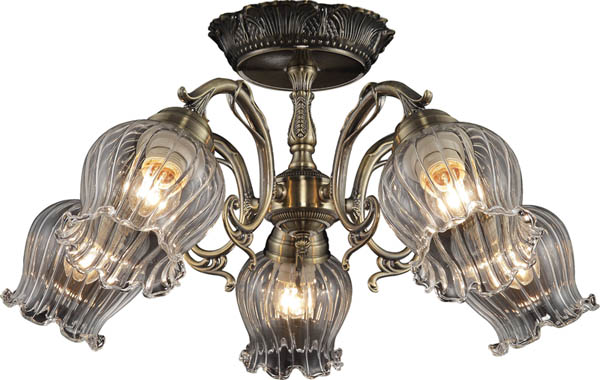 Потолочная люстра Altalusse INL-6127C-05 Antique Brass