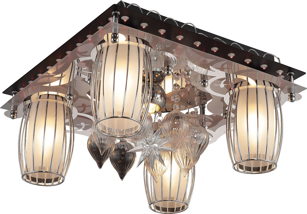 Люстра Altalusse LV217-05 Black & Chrome