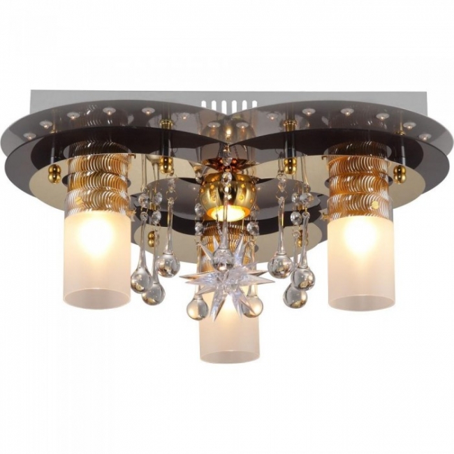 Потолочный LED светильник Altalusse LV203-04 White & Gold