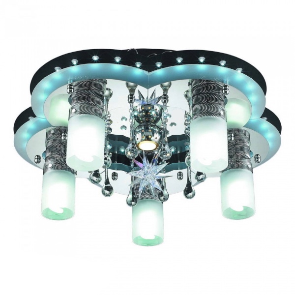 Потолочный LED светильник Altalusse LV203-06 Black & Chrome